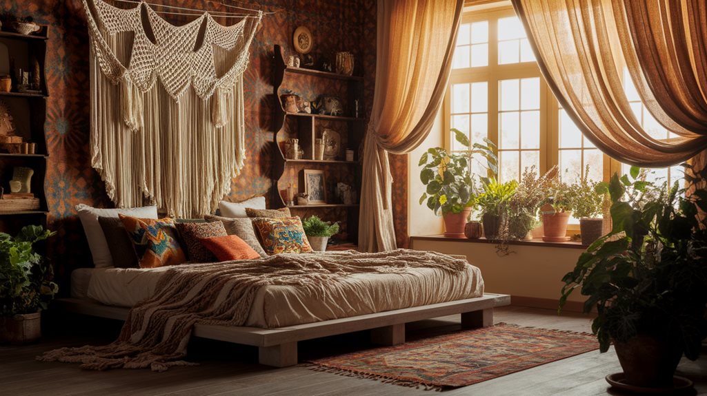 Artystyczna Sypialnia w Stylu Boho