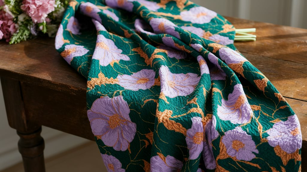 mądry wybór tkaniny w kwiaty