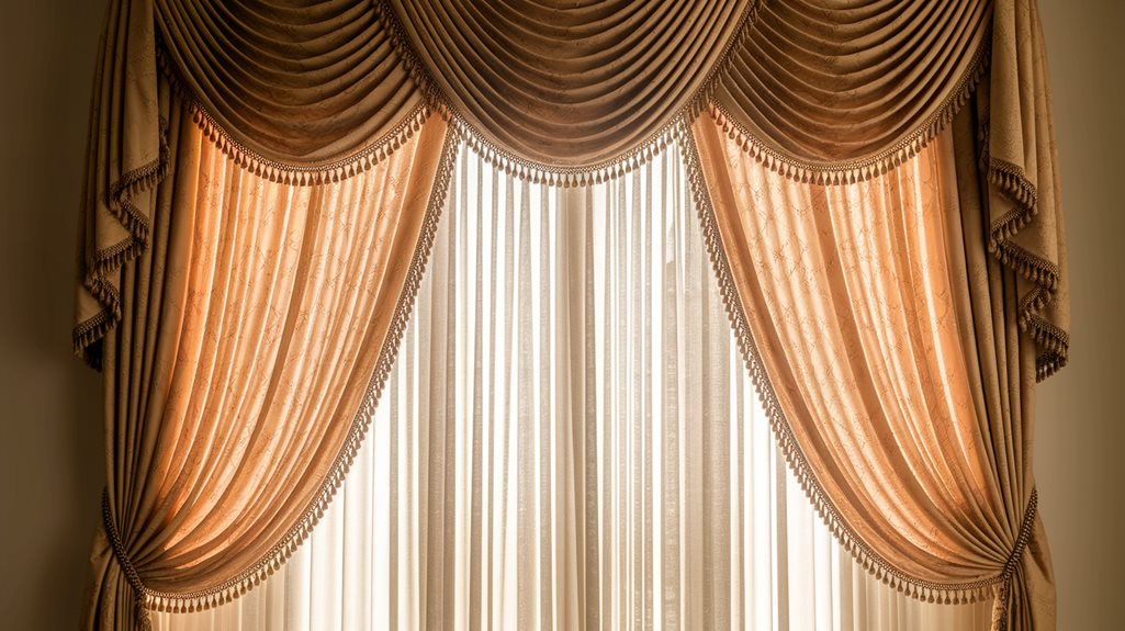 warstwowe kombinacje dekoracji okiennych