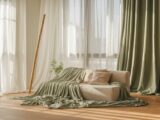 pasujące zasłony w stylu skandynawskim