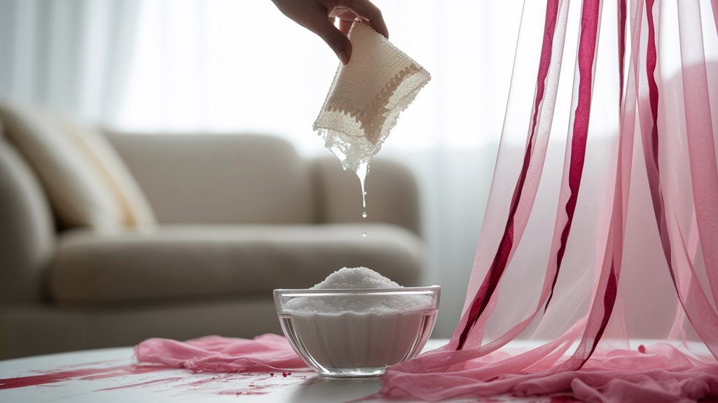 techniki usuwania plam z wina